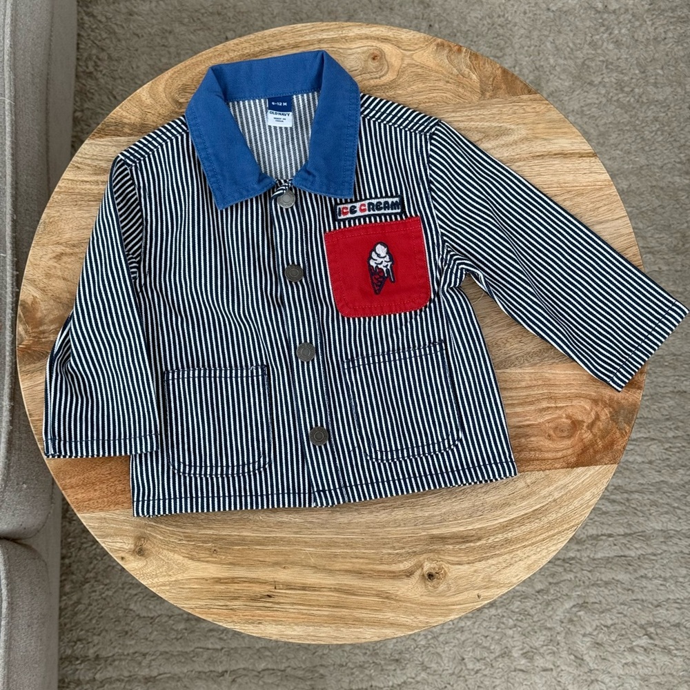 Old Navy Ice Cream Striped Jacket